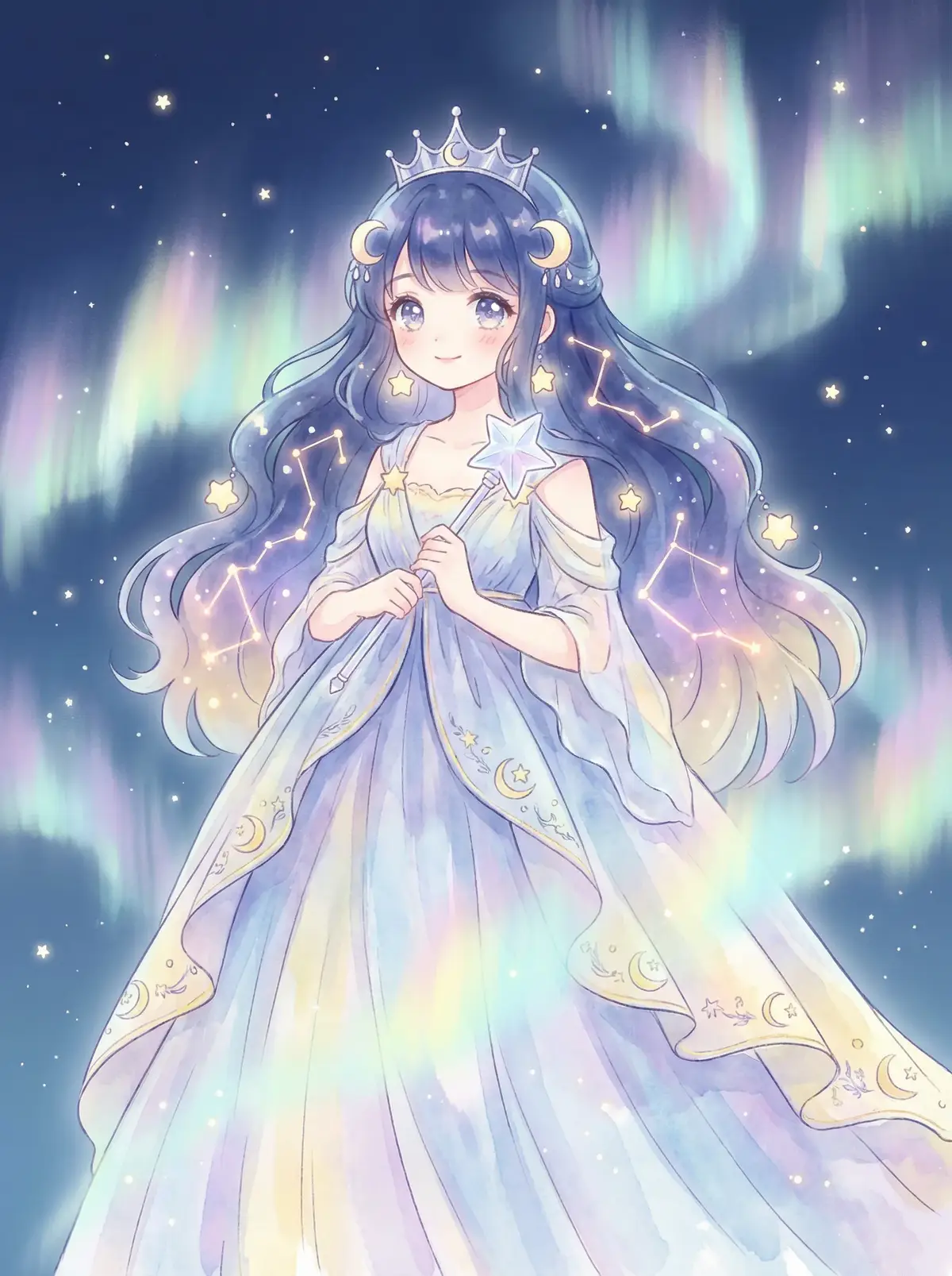 乡村爱情13部全集免费观看 - 星辰公主希尔角色设定图，手持星光权杖